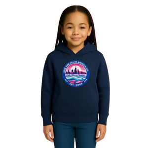 Sweat à capuche brodé bleu marine pour homme, pull décontracté à manches longues, streetwear quotidien, vêtement confortable pour un style de vie actif - Product Image 1