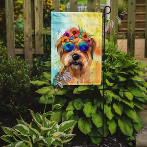 Cairn Terrier Hippie Dawg Multicolore Jardin Drapeau Boîte Aux Lettres Décorative Cour Bannière pour Patio Oeuvre pour Parterres de Fleurs - Product Image 2