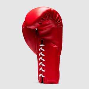 Gants de sparring Top Selling Fly Super X LINE Pro en cuir véritable, couleur rouge, protection UV, fermeture à lacets, gants d'entraînement OEM - Product Image 3