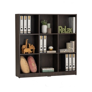 Librero Moderno de Madera con 9 Cubos, Estante de Almacenamiento, Organizador, Mueble para Sala de Estar, Dormitorio, Oficina en Casa - Product Image 3