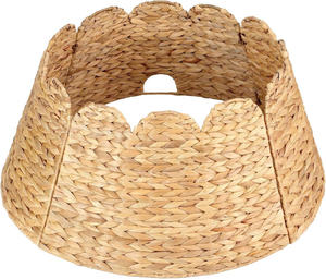 Collar para Árbol de Navidad de Jacinto de Agua Plegable, Natural, Decorativo, de Diseño Rústico y Sostenible - Product Image 1