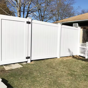 Đầy đủ sự riêng tư hàng rào fentech đánh giá hàng đầu hồ bơi và vườn an toàn Vinyl phần 6x 8ft PVC Trắng nhựa Bài Nhựa tấm lưới - Product Image 5