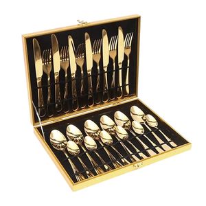 Ensemble de couverts modernes en acier inoxydable avec logo personnalisé, manche ergonomique en bois, couteau, fourchette et cuillère, vente en gros - Product Image 6