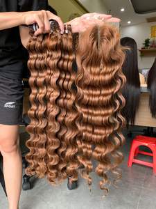 Extensión de cabello humano vietnamita 100% precio al por mayor barato con cabello ondulado virgen y remy de la mejor calidad - Product Image 3