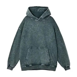 Sweat-shirt à capuche pour homme Index, 100% coton, French Terry, tie-dye, surdimensionné, fermeture éclair, décontracté, pour l'automne - Product Image 5