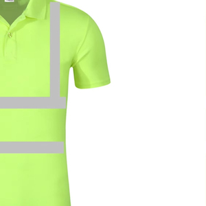Camiseta Polo de Alta Visibilidad con Franjas Reflectantes para Trabajadores de la Construcción - Product Image 6