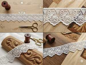 Offre Spéciale – Bordure en dentelle de nylon organza blanc de qualité supérieure – Motif floral ultra-léger avec bord festonné brodé pour - Product Image 4