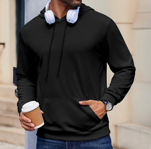 Sweat-shirt à capuche ultra léger pour homme, séchage rapide, performance sportive, pull d'été léger, vêtement d'extérieur à manches longues, nouveauté - Product Image 2