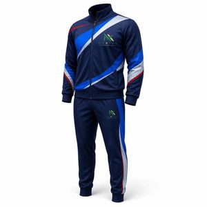 Conjunto Deportivo Personalizado para Hombre, con Capucha, Chaqueta con Cierre Completo y Pantalones, Traje de Entrenamiento Sólido para Invierno - Product Image 4