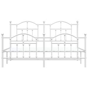 Base de Cama Doble Moderna de Acero Blanco, Rectangular, Metálica - Product Image 5