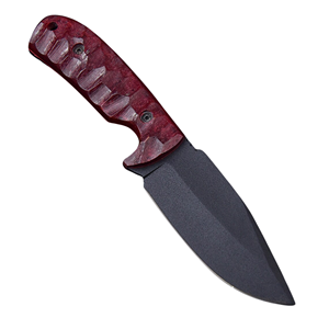 Couteau de chasse artisanal à lame fixe, revêtement noir, couteau de survie, couteau à dépecer, couteau de camping extérieur, vente en gros aux fabricants aux États-Unis - Product Image 1