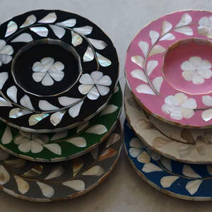 Posavasos con Diseño de Montaña Rusa, Hechos a Mano, Ecológicos, Personalizados, Clásicos, de Madreperla - Product Image 6