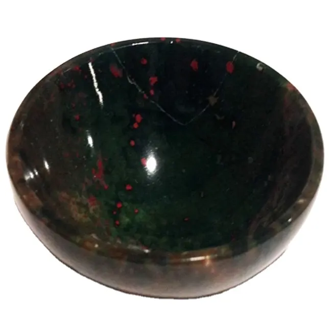 Blood Stone 2 inch Wholesale Agate Bowl Exporter Crystal For Reiki Healing And Crystal Healing Stone