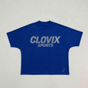 T-shirt streetwear de luxe fabriqué en usine, entièrement orné de strass, impression sérigraphique personnalisée, t-shirt en coton respirant de haute qualité, coupe ample - Product Image 3