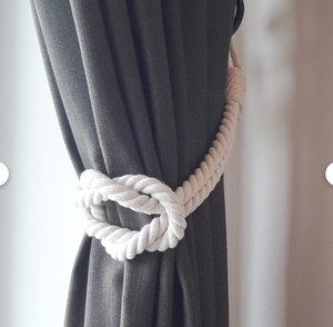 Premium Handmade Jute Curtain <b>Tiebacks</b> – Eco Natural Fiber Curtain Holders with Durable Braided Design - Product Image 1