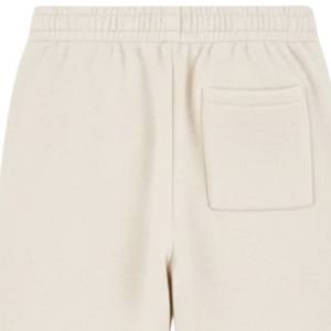 Pantalon de jogging en maille beige décontracté, taille élastique, vêtement de détente, pantalon en maille douce, coupe décontractée pour hommes, femmes, style unisexe - Product Image 4