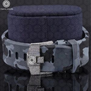 Montre de sport pour homme Charm Jewels, bracelet en acier inoxydable, motif camouflage, boucle à fermoir, mouvement mécanique, cadran lumineux 40 mm, 10 - Product Image 3