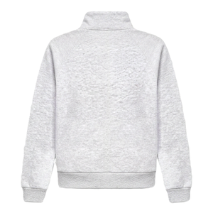 Sudadera con Capucha Unisex Gris Claro con Cierre, Corte Regular, Mezcla de Poliéster y Algodón, Tejido de Punto, Color Sólido, Diseño Casual con Bolsillos, Ropa de Otoño - Product Image 6
