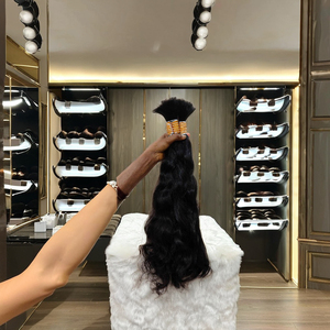 Cabello Humano Remy de Lujo Premium de un Solo Donante, Cabello Virgen con Doble Trama a Máquina, Cabello Indio del Sur de la India, Gran Venta, Grado 12A, Cabello Suave - Product Image 1