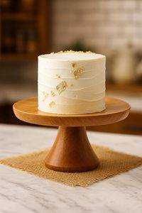 Round Wooden <b>Cake</b> <b>Stand</b> Glass Dome <b>Cake</b> Display Rack Handmade Dessert Server for Kitchen Party Christmas - Product Image 5