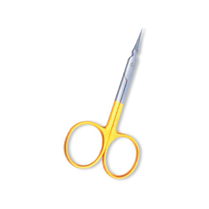Nouveauté - Ciseaux à cuticules professionnels pour la beauté des ongles, ciseaux courbés vintage à pointe acérée, outil de manucure en acier inoxydable - Product Image 1