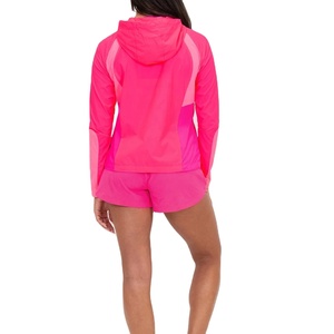 Custom Women Plus Size <b>Winter</b> <b>Quilted</b> Print Breathable Windbreaker Shorts Set with Reflective Zipper Nylon Material 2027 - Product Image 3