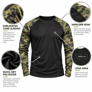 Full Sublimation <b>Long</b> Sleeve <b>T</b> <b>Shirts</b> For <b>Men</b> Polyester Blank Tee Custom Design Printing Sports Jersey <b>Shirt</b> Wholesale Supplier - Product Image 6