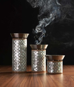 Most Selling <b>Mother</b> of Pearl Inlay Bakhoor Burner Set for Aromatic Incense Decorative Home Display and Premium Gift Use - Product Image 4
