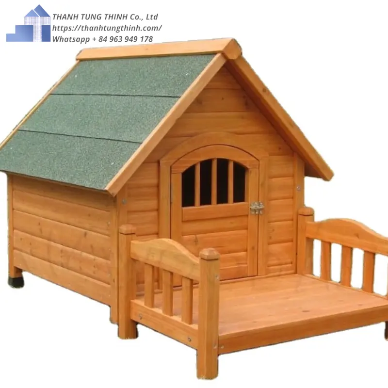 Conception chaude 2023 maison en bois de haute qualité pour animaux de compagnie dormir WhatsApp + 84 963 949 178