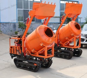 Minidumper de orugas <span class=keywords><strong>Goodway</strong></span> Zebra 350L-800L con motor diésel EU5/EPA4, mezclador de hormigón, motor de 10HP y bomba de descarga hidráulica de alta potencia - Product Image 3