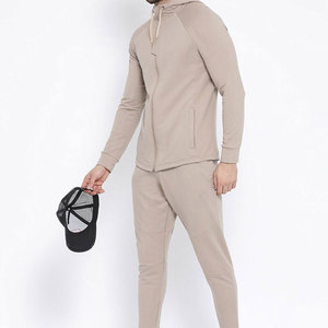 Ensemble de survêtement zippé personnalisé pour homme, style streetwear, nouveau design, en coton, pour commande en gros - Product Image 2