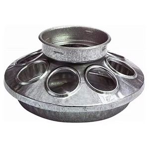 Mangeoire suspendue pour oiseaux, couleur gris, revêtement en poudre, pour l'alimentation des oiseaux, article en métal artisanal, vente en gros - Product Image 3