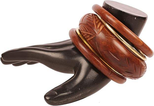 Exquisite Handmade Jewelry <b>Wood</b> Brass <b>Bangles</b> Set Manufacturer From India BY AFZA ENTERPRISES - Product Image 2