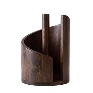 Modern Minimalist Wooden Paper Towel Holder Stand <b>For</b> Kitchen Roll Organization & Dining Table & Home Decoration Low Price - Product Image 6