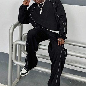 Conjunto Deportivo Personalizado para Hombre, Sudadera con Capucha 100% Algodón, Corte Holgado, Bordado, Estilo Oversize, para Correr, Trotar, Chaqueta Cortavientos - Product Image 6