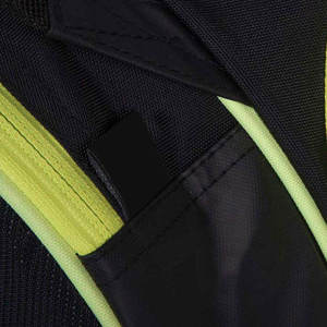 Large Capacity Baseball Racket <b>Bag</b> Nylon Fashion Padded Shoulder Straps Neon Green <b>Piping</b> Accent Zipper Pocket - Product Image 6