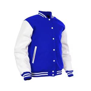 Chaquetas de Hombre Personalizadas al por Mayor de Alta Calidad, Chaquetas Bomber con Logotipo Bordado en Algodón, Chaqueta Varsity para Hombre - Product Image 3