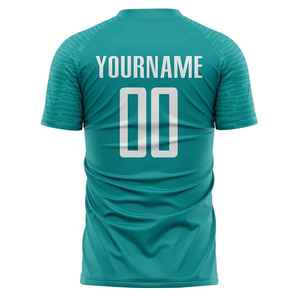 Uniforme de Fútbol de Manga Corta de Primera Calidad, 100% Poliéster, Protección UV, Logotipo Frontal Sólido, Transpirable y de Secado Rápido - Product Image 5