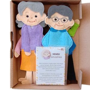 Juego de Marionetas de Dedo de Felpa Premium PO, Lindas Marionetas Familiares, Suaves, Seguras, Creativas, Educativas, Hechas a Mano en Indonesia - Product Image 5