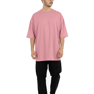 T-shirt Homme Oversize Grande Taille Manches Courtes Col Rond Coton Uni Décontracté Streetwear - Product Image 4