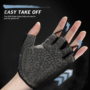Guantes de Ciclismo de Verano Hechos a Medida, Unisex, Medios Dedos, Antideslizantes, para Ciclismo de Carretera, Levantamiento de Pesas y Entrenamientos en el Gimnasio - Product Image 4