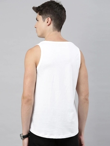Camiseta sin mangas blanca para hombre, con estampado de Wake Up And Workout, cuello redondo, informal, transpirable, de algodón, ropa deportiva - Product Image 4