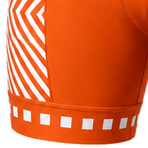 Orange White <b>Padded</b> <b>Cycling</b> <b>Shorts</b> Custom Breathable Quick Dry Stretch Bicycle Racing Road Bike Training Performance Sportswear - Product Image 3