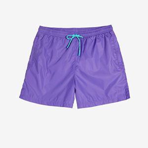 Shorts Bermuda Homme Rouge Uni à Cordon de Serrage, Décontracté, Tricoté, Taille Mi-Haute, en Coton Respirant - Product Image 6