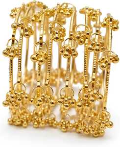 Conjuntos de brazaletes Chudiyan de tela y vidrio personalizados, estilo elegante, lo último en brazaletes Churian para fiestas y Eid, para niñas. - Product Image 1