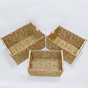 กล่องใส่ของขวัญสุดหรูทรงสี่เหลี่ยมผืนผ้า ตะกร้าของขวัญสปาแบบขายส่ง ตะกร้าเปล่าทำจากหวาย ตะกร้าของขวัญขนาดใหญ่แบบสั่งทำพิเศษ - Product Image 3