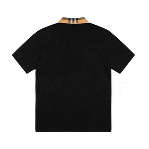 Camiseta de Manga Corta Negra para Hombre, Diseño Sólido, Estilo Casual, Tejido de Poliéster, Secado Rápido, Corte Regular - Product Image 3