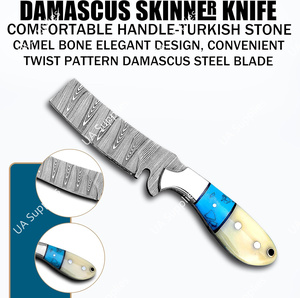 Cuchillo de Caza y Camping de Acero de Damasco Hecho a Mano, Personalizado, de Alta Calidad al Mejor Precio, Estilo Vaquero Occidental, para Ranchos, Uso Diario (EDC) - Product Image 6