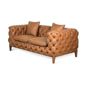 Sofá moderno de cuero marrón, mueble de sala de estar, gran oferta - Product Image 6