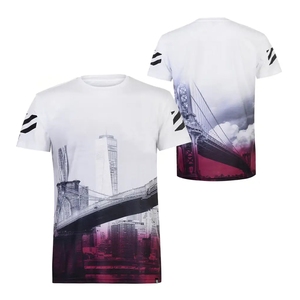 T-shirt pour homme en coton 100% avec impression par sublimation, logo personnalisé OEM, nouvelle mode, vêtements décontractés pour homme - Product Image 5